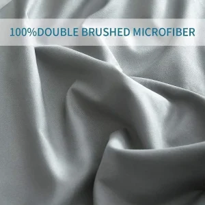 Bedding Sheets & Pillowcases - Breathable & Soft Hotel Sheets- 4 Piece Queen Light Gray